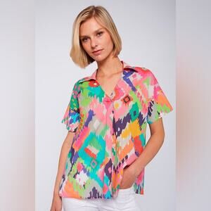 Vilagallo Ikat Multicolor Blouse XL 44